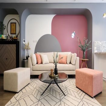 Thiết kế căn hộ phong cách Block Color